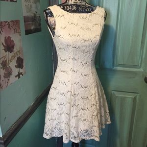B. Darlin White Lace Skate Dress